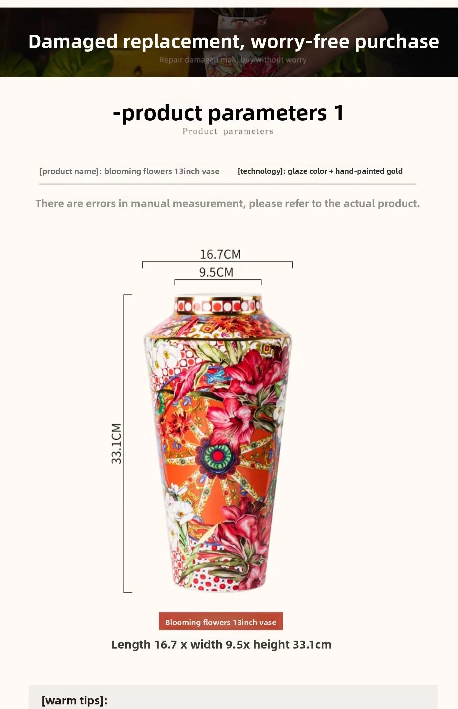 Retro Ceramic Holly Vase for Home Decoration