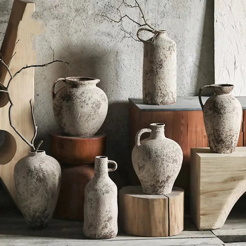 Jingdezhen Pottery Vase - Mediterranean Style